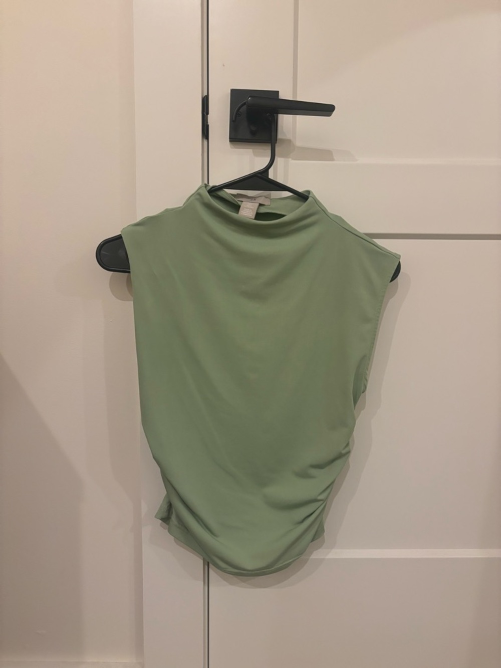 H&M Sleeveless Mock Neck Tank in Sage